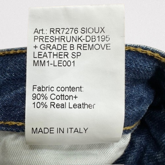 R13 Axl Leather Cuff Straight Leg Jeans Size 31🌸 - Picture 13 of 15